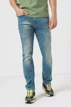 Узкие джинсы Vegas с потертым эффектом Mustang, синий