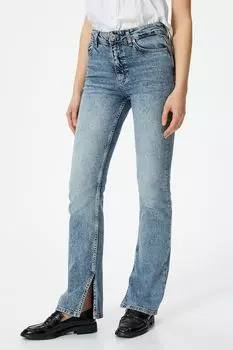 Узкие джинсы Victoria с потертым эффектом Koton, синий