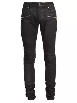 Узкие джинсы в рубчик Balmain