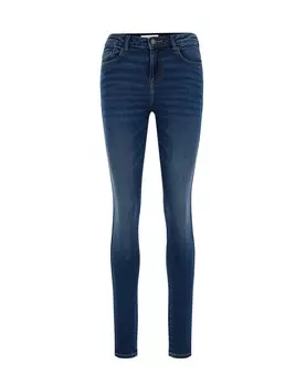 Узкие джинсы WE Fashion, цвет Blue/Blue denim