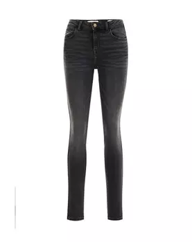 Узкие джинсы We Fashion, темно-синий