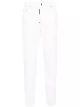 Узкие джинсы White Bull Skater средней посадки DSQUARED2, белый