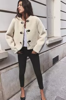 Узкие джинсы z1975 со средней талией ZARA, черный