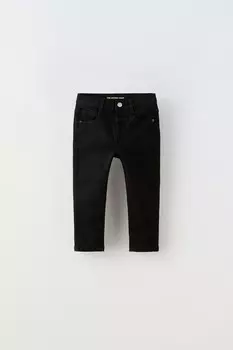 Узкие джинсы ZARA, черный