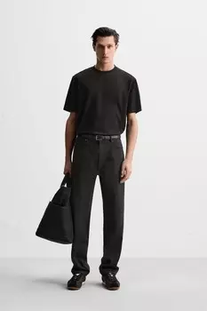 Узкие джинсы ZARA, черный