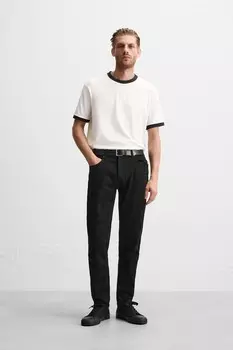 Узкие джинсы ZARA, черный