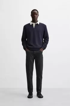 Узкие джинсы ZARA, цвет charcoal