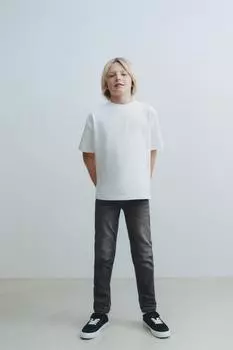 Узкие джинсы ZARA, цвет Mid-grey