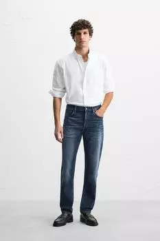 Узкие джинсы ZARA, синий