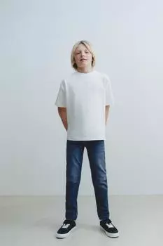 Узкие джинсы ZARA, синий