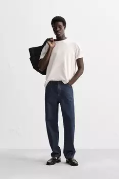 Узкие джинсы ZARA, темно-синий