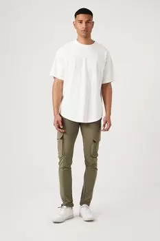 Узкие джоггеры на шнурке Forever 21, оливковый