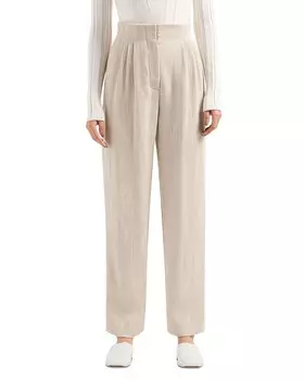 Узкие фактурные брюки Emporio Armani, коричневый/бежевый