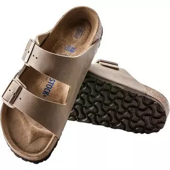 Узкие кожаные сандалии Arizona с мягкой стелькой женские Birkenstock, цвет Tobacco Oiled Leather