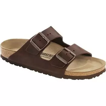 Узкие кожаные сандалии Arizona женские Birkenstock, цвет Habana Oiled Leather