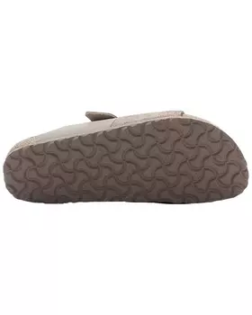 Узкие кожаные сандалии Birkenstock Arizona с разрезом, цвет Gray Taupe