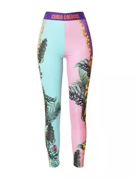 Узкие леггинсы Carlo Colucci, разноцветный