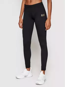 Узкие леггинсы Ea7 Emporio Armani, черный