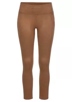 Узкие леггинсы Lascana, бежевый