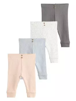Узкие леггинсы Next, цвет Light grey/Dark grey/Peach/White