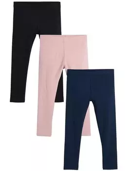 Узкие леггинсы Next, цвет marine blue/Rose/Black