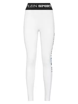 Узкие леггинсы Plein Sport, белый
