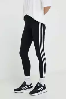 Узкие леггинсы с 3 полосками adidas Originals, черный