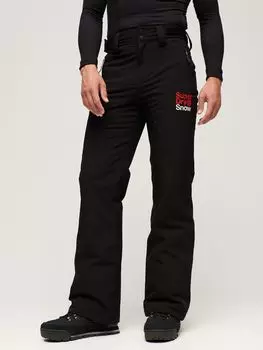 Узкие лыжные брюки Superdry, черный