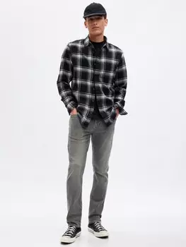 Узкие мягкие джинсы Gap, серый
