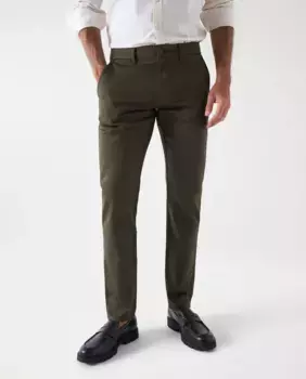 Узкие мужские брюки чинос с технологией S-Activ Salsa Jeans, цвет Verde Militar