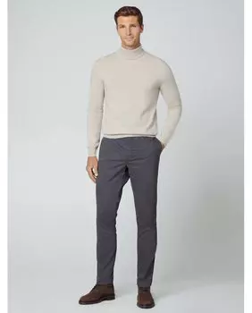 Узкие мужские брюки чинос темно-серого цвета Hackett, темно-серый