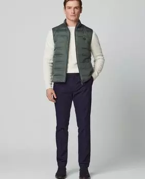 Узкие мужские брюки чинос темно-синего цвета Hackett, темно-синий