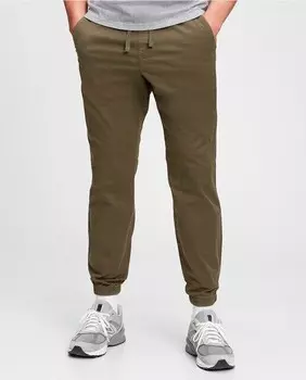 Узкие мужские брюки-джоггеры Gap, хаки