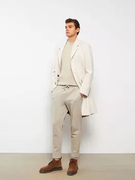 Узкие мужские брюки с завязками на талии LCW Vision