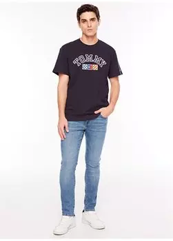 Узкие мужские джинсовые брюки с высокой талией 22026756_ONSLOOM SLIM M. BLUE 6756 Only & Sons