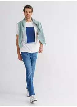 Узкие мужские джинсовые брюки узкого кроя с низкой талией Fabrika