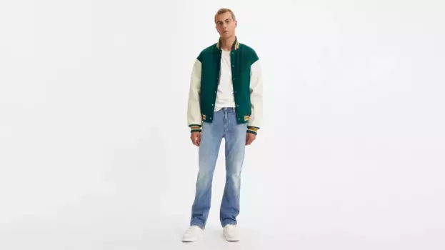 Узкие мужские джинсы 527 Bootcut Levi's, цвет Deep Down Below - Medium Wash - Stretch