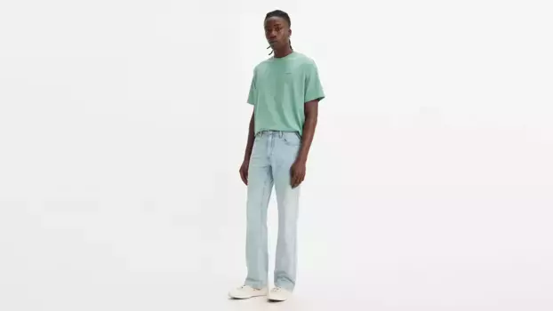 Узкие мужские джинсы 527 Bootcut Levi's, цвет Take It All - Light Wash - Stretch