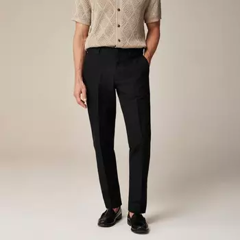 Узкие неструктурированные брюки Ludlow из ирландской смеси хлопка и льна J.Crew, черный