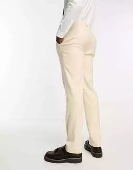 Узкие оксфордские брюки песочного цвета ASOS