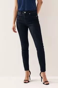 Узкие парчовые брюки Next, синий