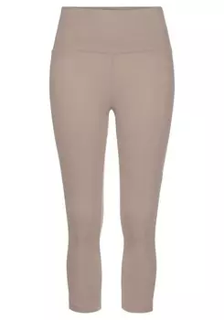 Узкие пижамные брюки LASCANA, бежевый