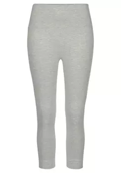 Узкие пижамные брюки LASCANA, пестрый серый