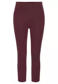 Узкие пижамные брюки LASCANA, рубиново-красный