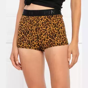 Узкие пижамные шорты Pinko, коричневый