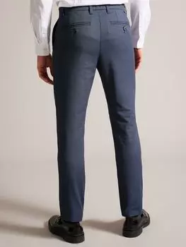 Узкие полуоднотонные брюки Ted Baker Kinner, синие