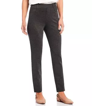 Узкие прямые брюки без застежек Stella двойной вязки Intro миниатюрного размера, серый