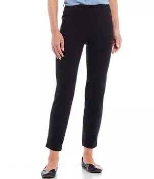 Узкие прямые брюки без застежек Stella двойной вязки Intro миниатюрного размера, черный