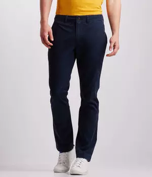 Узкие прямые брюки чинос с плоской передней частью Aeropostale, синий