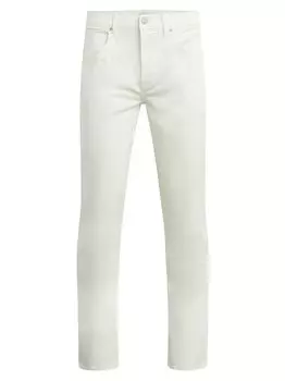 Узкие прямые брюки из твила Blake Stretch Hudson Jeans, белый